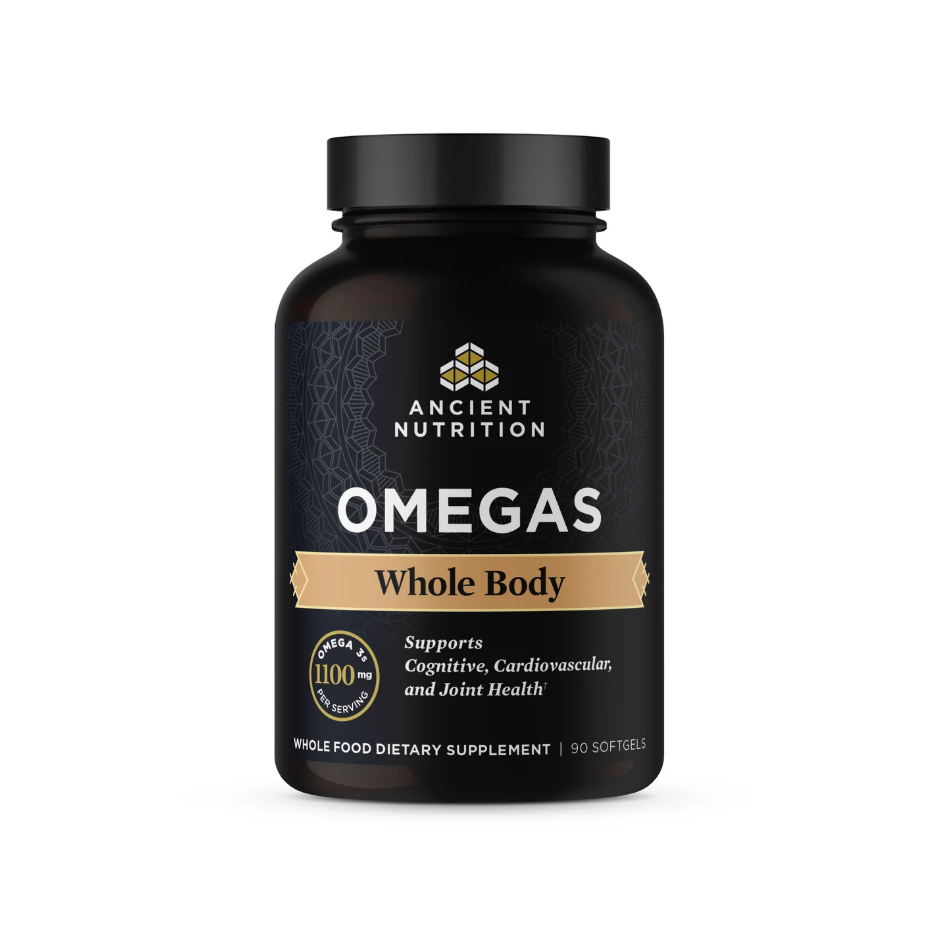 Omegas Whole Body 90 softgels - Cognitive, Cardiovascular & Joint Health - Ancient Nutrition