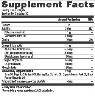 Omegas Whole Body 90 softgels - Cognitive, Cardiovascular & Joint Health - Ancient Nutrition