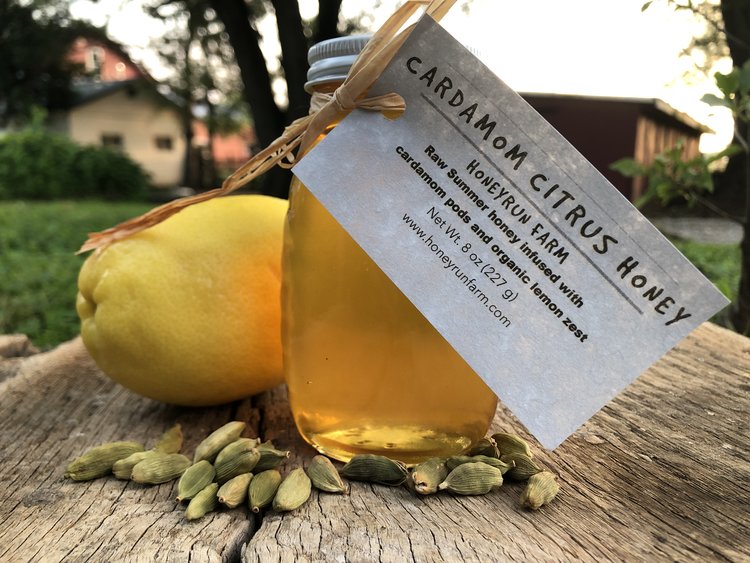 CARDAMOM CITRUS INFUSED HONEY (HONEY RUN FARMS)