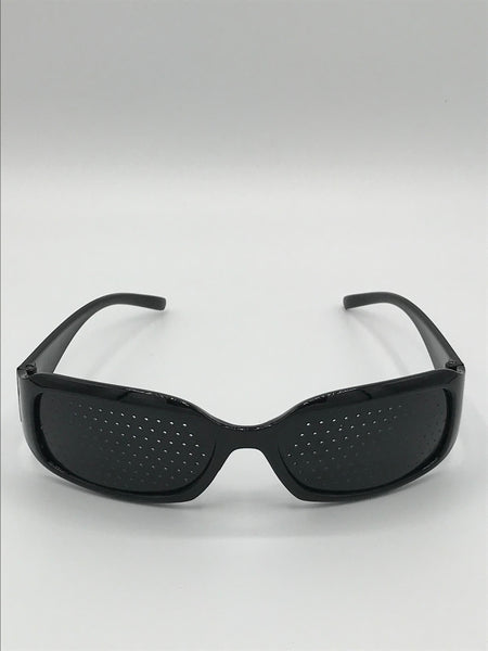 pinhole vision training glasses black front
