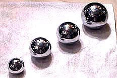 Chrome Chiming Chinese Exercise Balls (Baoding 35mm)