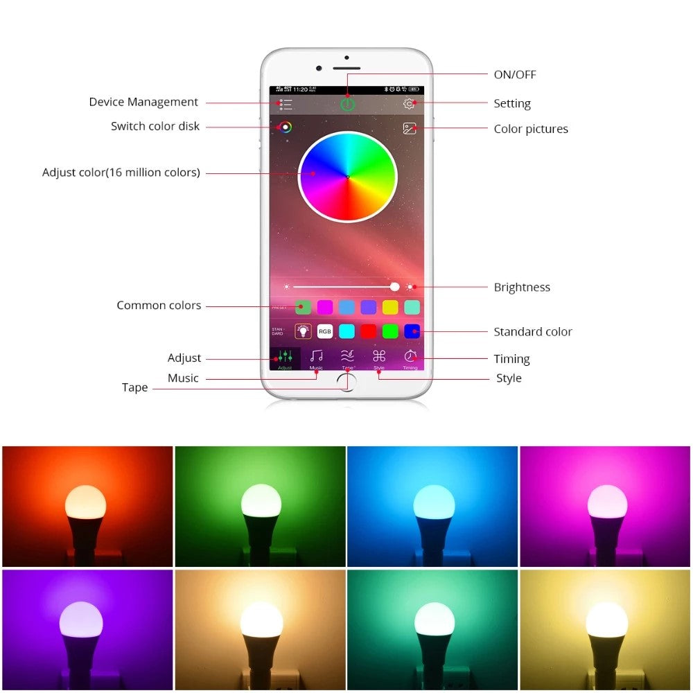 color therapy bulb app
