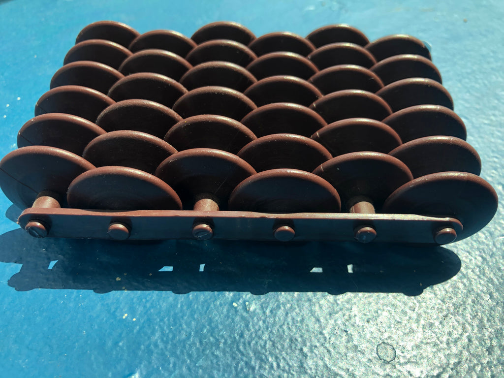 rolliever foot massager brown