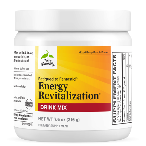 Fatigued to Fantastic! Energy Revitalization Drink Mix - 7.6oz Jar - Terry Naturally