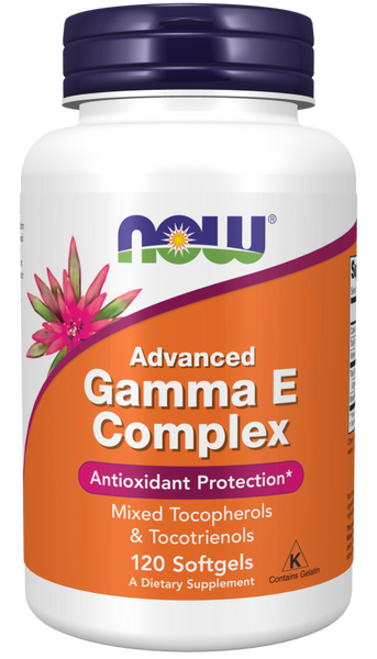 Advanced Gamma E Complex - 120 Soft gels - NOW Foods