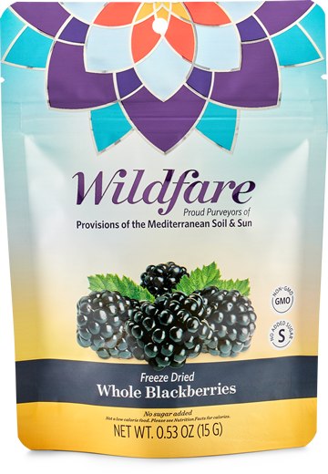Freeze Dried Whole Blackberries 15g bag - 100% Fruit Only - WildFare
