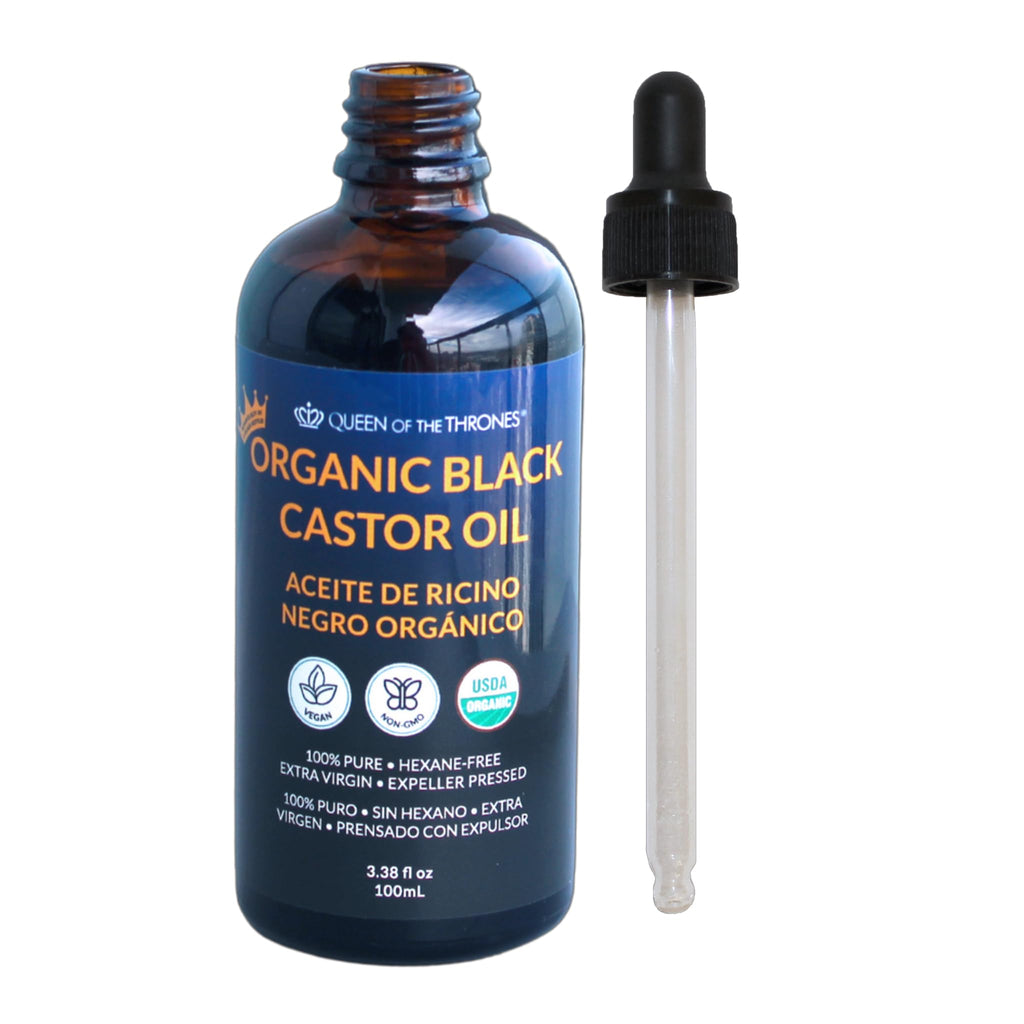 Organic Black Castor Oil 3.38 fl oz (100 ml) - Queen Of The Thrones