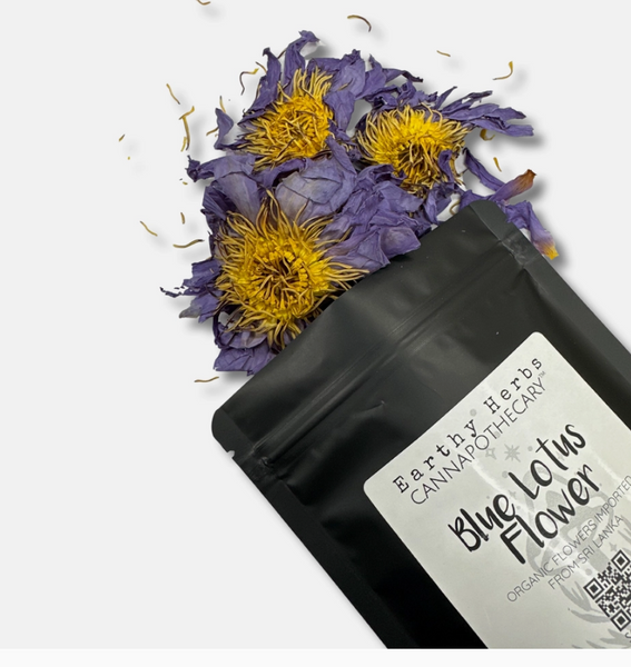 Blue Lotus Flowers Whole 1oz - Organic Flowers from Sri Lanka - Cannapothecary