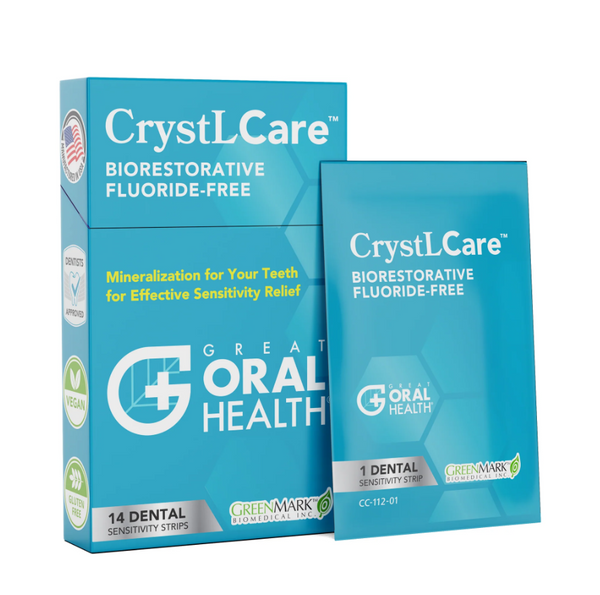 CrystLCare - Biorestorative Fluoride Free - 14 Dental Strips - Great Oral Health