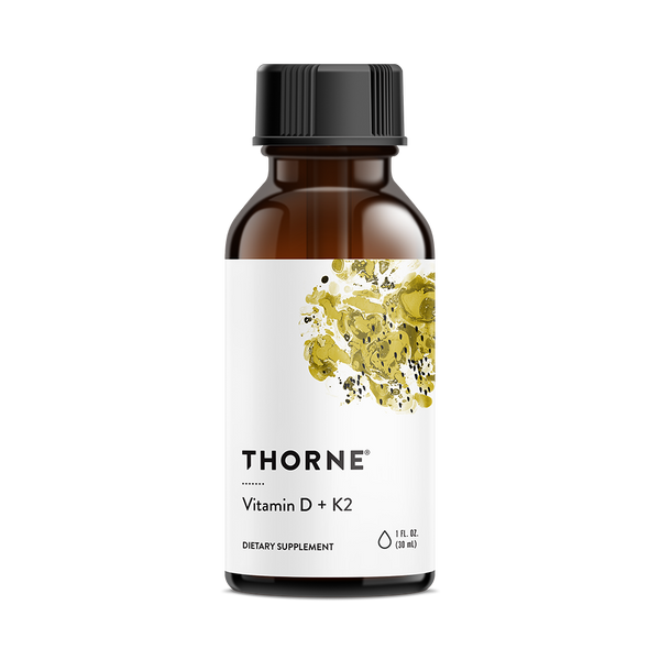 Vitamin D3 & K2 Liquid Supplement 1 fl oz (30 ml) - Thorne