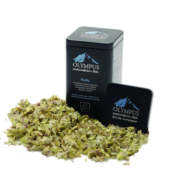 Greek Mountain Tea 50 gram tin - Sideritis scardica - Olympus Hestia Foods