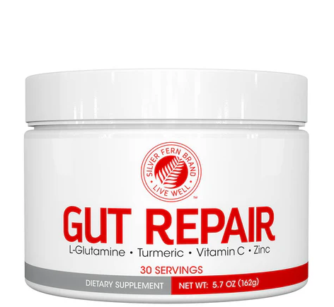 Gut Repair 30 servings - L-Glutamine + Turmeric + Vitamin C + Zinc - Silver Fern Brand