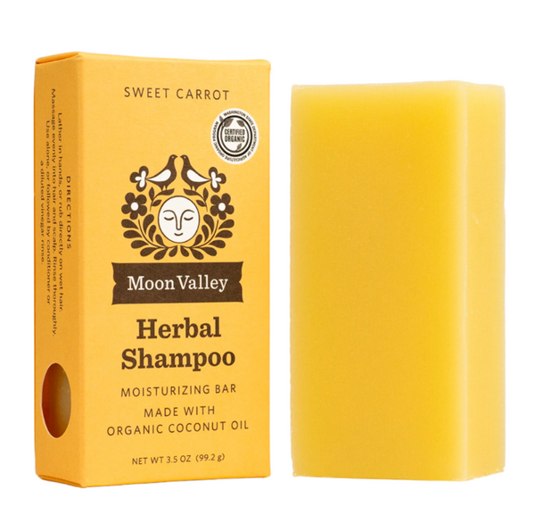 Herbal Shampoo Bar 3.5 oz - Sweet Carrot - Moon Valley