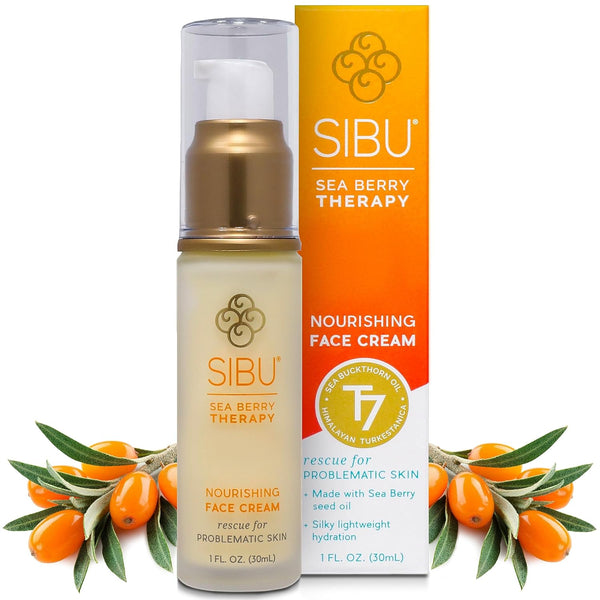 Sea Buckthorn Berry Hydrating Face Serum with Hyaluronic Acid 1 oz - SIBU