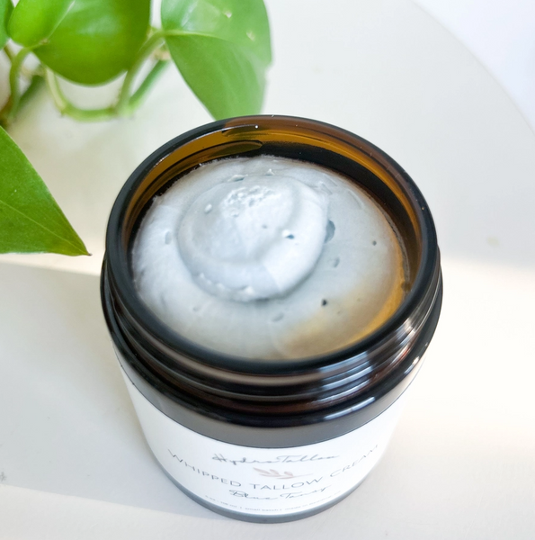 Whipped Beef Tallow 2oz or 4oz - Grassfed Tallow + Blue Tansy - HydroTallow