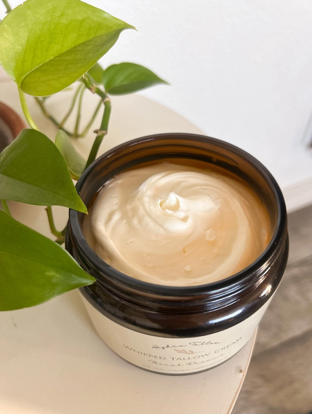 Whipped Beef Tallow 2oz or 4oz - Grassfed Tallow + Orange, Vanilla & Patchouli - HydroTallow