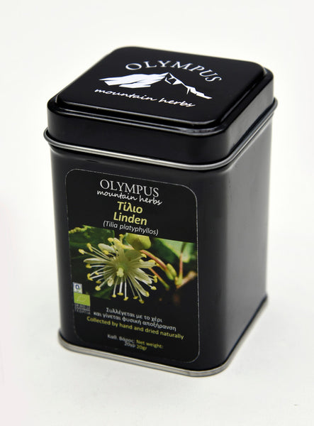 Greek Linden Tea 20 gram tin - Tilia platphyllos - Olympus