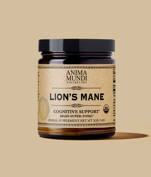 Lion's Mane Mushroom powder 5oz - Brain Super Tonic - Anima Mundi Apothecary