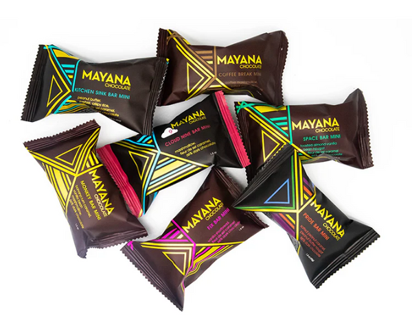 Mayana Chocolate Mini Bars - Choice of Flavor 1.5 oz Bars - Mayana Chocolate