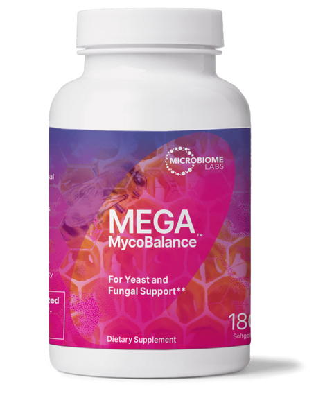 Mega MycoBalance 180 softgels/30 servings - For Yeast & Fungal Support - Microbiome Labs
