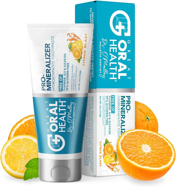 Pro-Enamelizer Toothpaste 4oz Citrus Blast - Hydroxyapatite with nanoXIM & OMYADENT - Great Oral Health