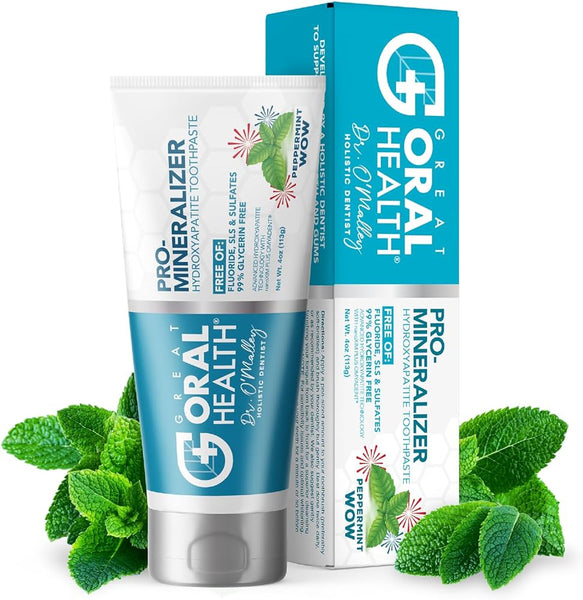Pro-Enamelizer Toothpaste 4oz Peppermint WOW - Hydroxyapatite with nanoXIM & OMYADENT - Great Oral Health