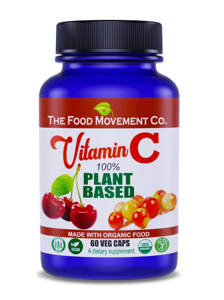 Vitamin C - 100% Plant Based 60 vegetarian capsules - The Food Movement