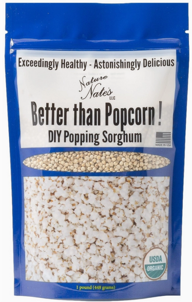 Popping Sorghum 15 oz bag - Better than Corn! - Nature Nate's