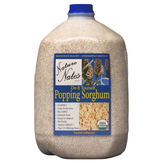 Popping Sorghum 6 lb - Organic, USA Grown Sorghum - Nature Nate's