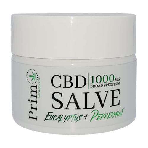 CBD Salve 1000mg Full Spectrum - Eucalyptus & Peppermint 2oz jar - Primo Gardens CBD