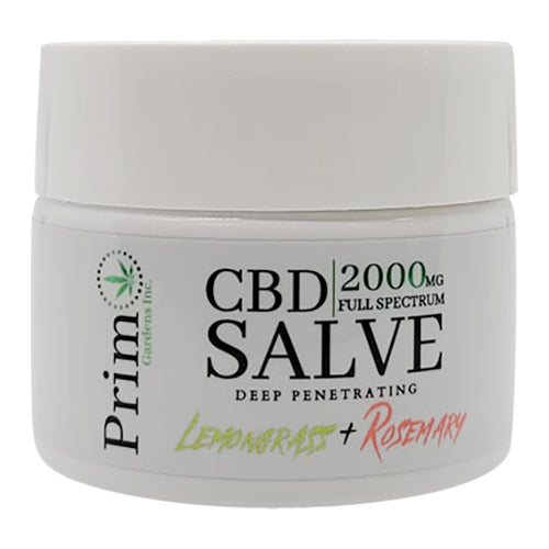 CBD Salve 2000mg Full Spectrum - Lemongrass & Rosemary - Primo Gardens CBD