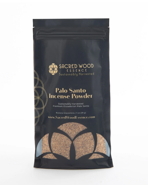 Palo Santo Incense Powder 28g - Sustainably Harvested Premium Ecuadorian Palo Santo - Sacred Essence Wood