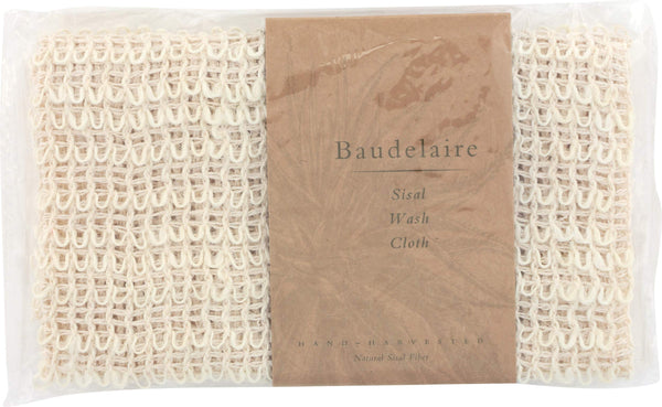 Sisal Wash Cloth - Durable, renewable fiber made from Agave, Hand Harvested - Baudelaire