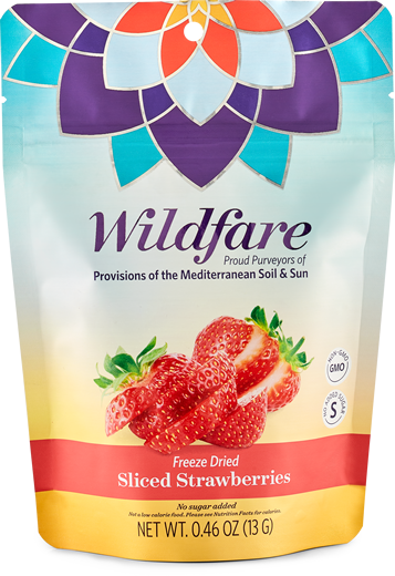 FreezeDried Strawberry Slices 15 gram bag - 100% Fruit Only - WildFare