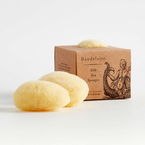 Silk Sea Sponges - Two Sponges Hand Harvested - Baudelaire