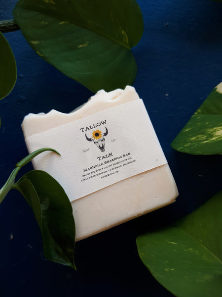 Magnolia Tallow Shampoo Bar - Grassfed Regenerative Farmed Tallow - Tallow Talks