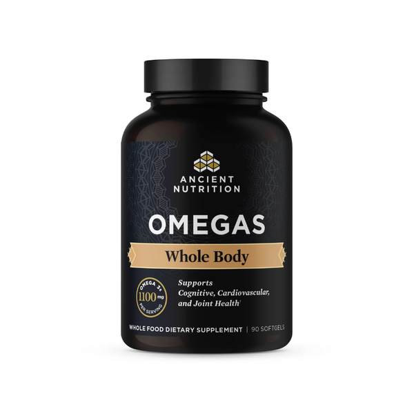 Omegas Whole Body 90 softgels - Cognitive, Cardiovascular & Joint Health - Ancient Nutrition