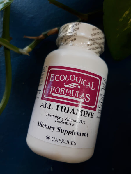 All Thiamine (Formerly "Allithiamine") 50mg - Thiamine Tetrahydrofurfuryl Disulfide 60 capsules - Ecological Formulas
