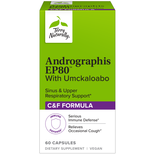 Andrographis EP80 with Umckaloabo 60 capsules - Serious Immune Defense - Terry Naturally