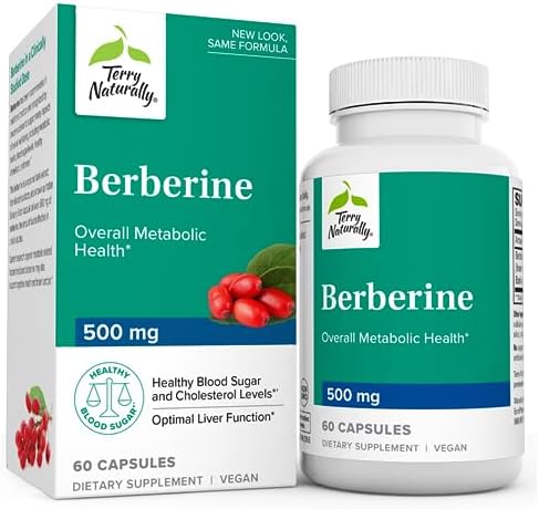 Berberine 500mg - 60 Capsules - Terry Naturally