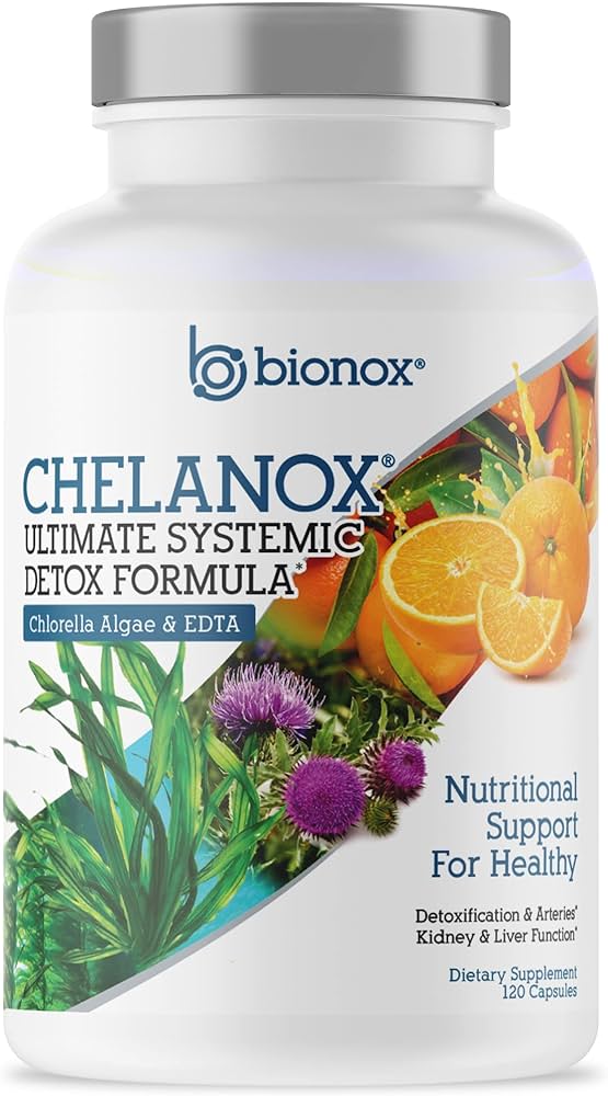 Chelanox Heavy Metal Detox 120 capsules - Chlorella Algae & EDTA - Bionox