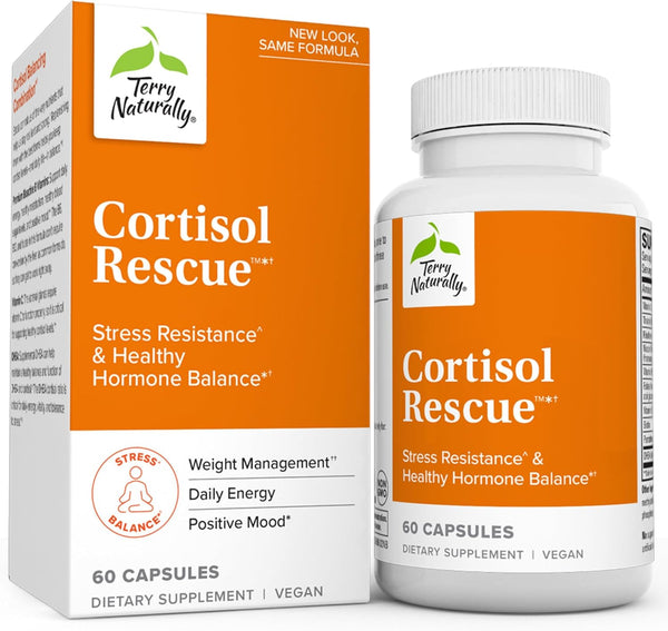 Cortisol Rescue 60 capsules - Healthy Cortisol Balance - Terry Naturally