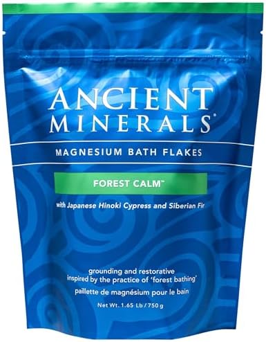 Magnesium Flakes 1.65lb bag - Forest Calm with Japanese Hinoki Cypress & Siberian Fir oils - Enviromedica