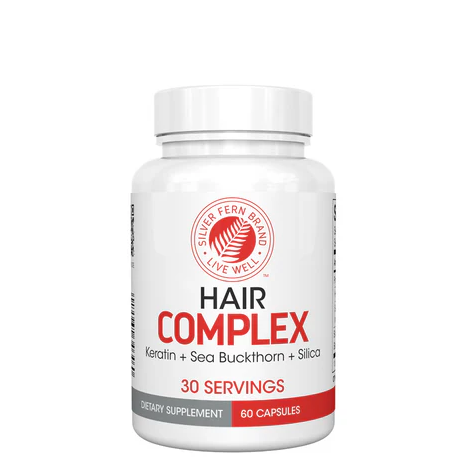Hair Complex 30 servings - Keratin + Seabuckthorn + Silica - Silver Fern Brand