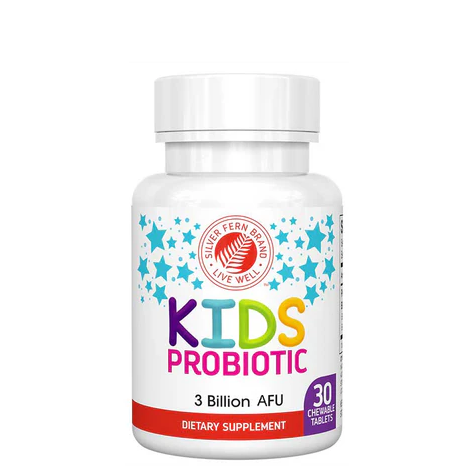 Kids Probiotic 30 chewable berry flavored tablets - 3 Billion CFU - Silver Fern Brand