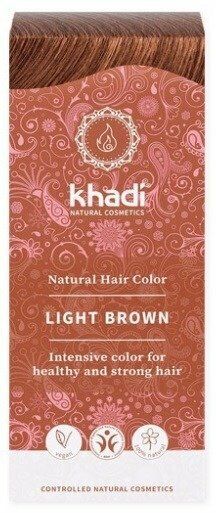Light Brown 3.5 oz - Natural, Henna & Plant Based Ayurvedic Hair Color - Khadi Natural Cosmetics
