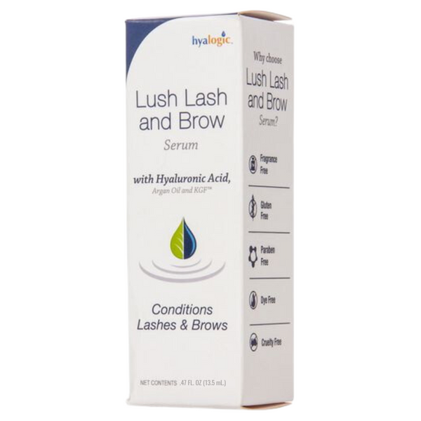 Lush Lash & Brow Serum with Hyaluronic Acid, Argan oil & KGF - Hyalogic