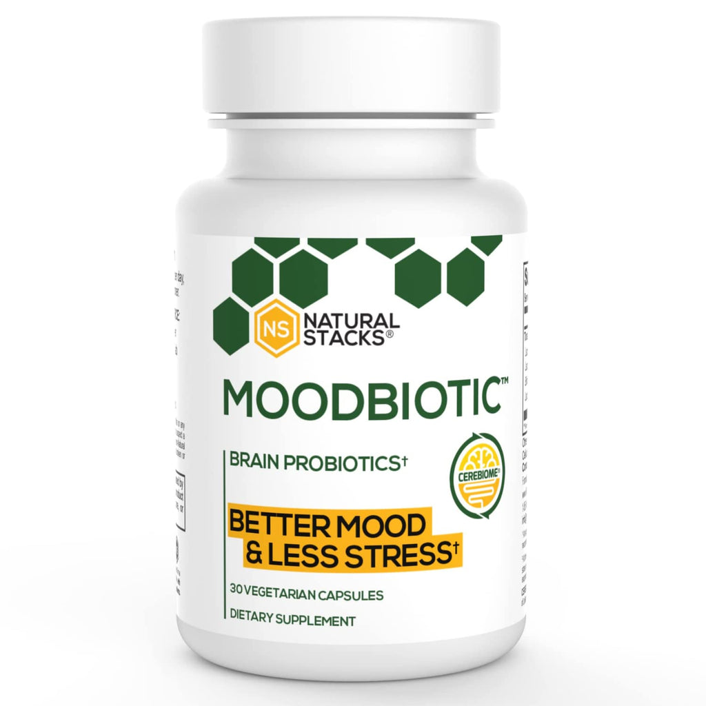 Moodbiotic 30 vegetarian capsules - Brain Probiotics - Natural Stacks