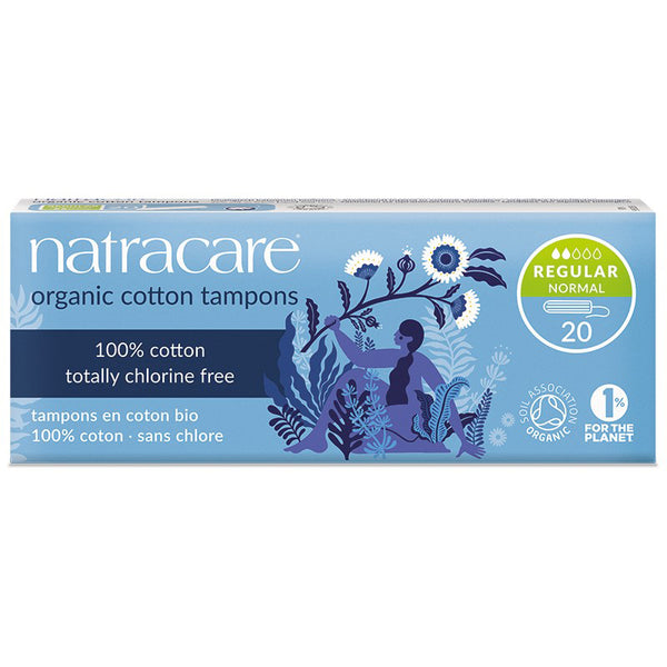 Natracare Organic Cotton Tampons - Regular - Applicator Free
