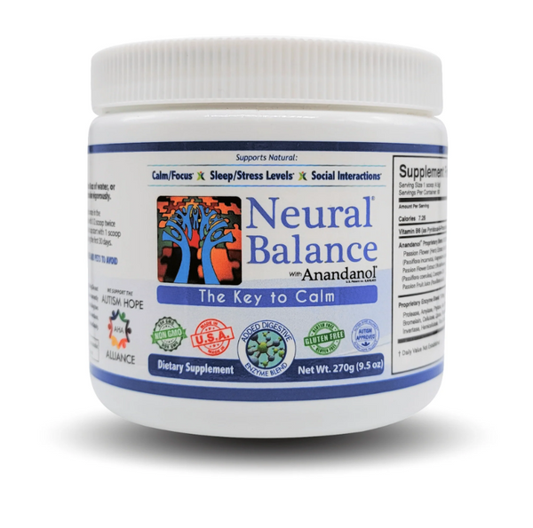 Neural Balance 9.5 oz Strawberry Berry Flavored powder - The Key To Calm with Anandanol - Neural Balance